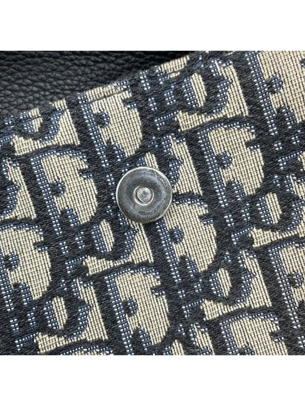 Dior Shoulder Bag Oblique Mini Saddle Black Trotter